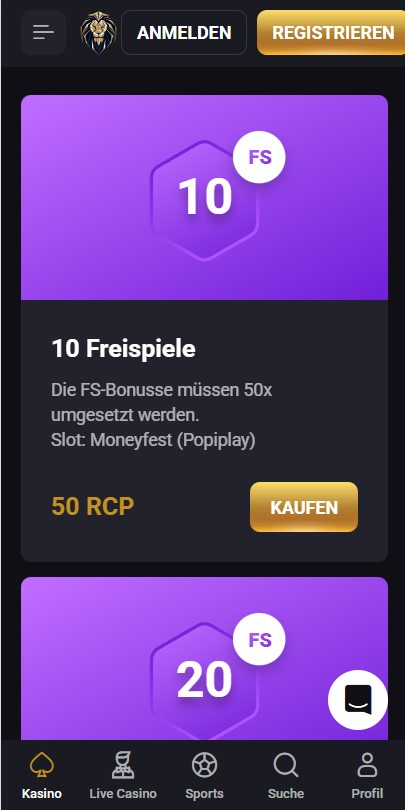 Fortuna Play Casino Mobile Version